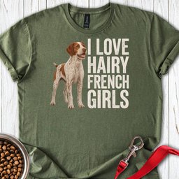Brittany French Girl T Shirt Gift For Dog Lover