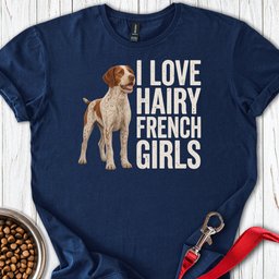 Brittany French Girl T Shirt Gift For Dog Lover