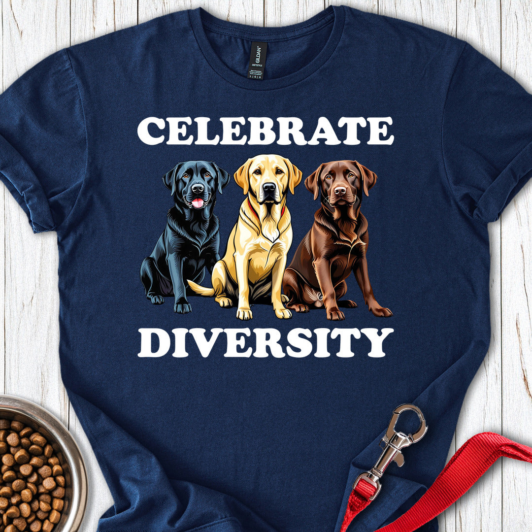 Celebrate Diversity Labrador T Shirt Gift For Dog Lover