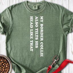 Border Collie Tilt His Head Premium Tee Gift For Dog Lover