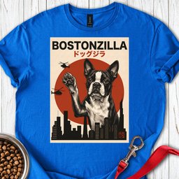 Boston Terrier Bostonzilla T Shirt Gift For Dog Lover