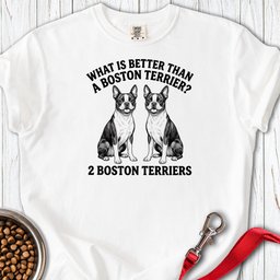 Boston Terrier What Is Better Than One Premium Tee Gift For Dog Lover