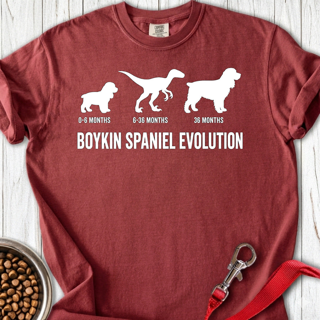 Boykin Spaniel Evolution Premium Tee Gift For Dog Lover