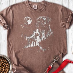 Boxer Moon Premium Tee Gift For Dog Lover