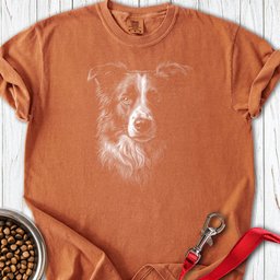 Border Collie Engraved Premium Tee Gift For Dog Lover