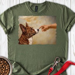 Cardigan Welsh Corgi Red Brindle Creation T Shirt Gift For Dog Lover