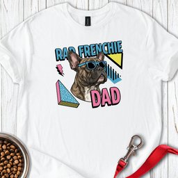 Brindle Frenchie Dad 90s T Shirt Gift For Dad