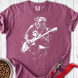 Boxer Guitar Premium Tee Gift For Dog Lover