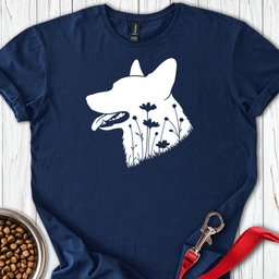 Cardigan Welsh Corgi Flowers T Shirt Gift For Dog Lover