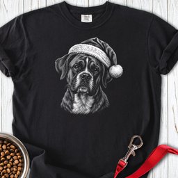 Boxer Christmas Premium Tee Gift For Dog Lover