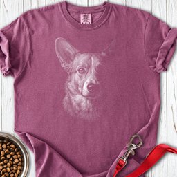 Cardigan Welsh Corgi Portrait Premium Tee Gift For Dog Lover