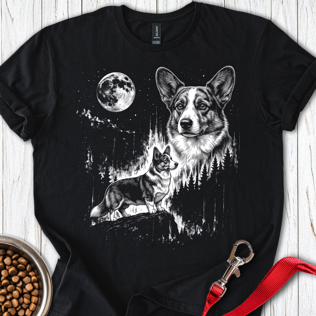 Cardigan Welsh Corgi Moonlight T Shirt Gift For Dog Lover