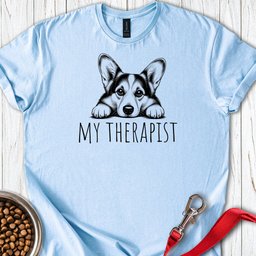 Cardigan Welsh Corgi My Therapist T Shirt Gift For Dog Lover