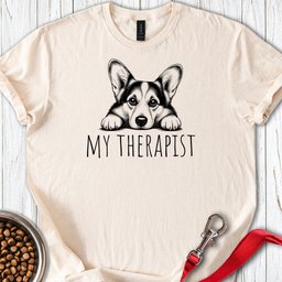 Cardigan Welsh Corgi My Therapist T Shirt Gift For Dog Lover
