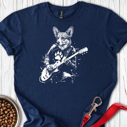 Cardigan Welsh Corgi Guitar T Shirt Gift For Dog Lover