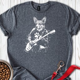 Cardigan Welsh Corgi Guitar T Shirt Gift For Dog Lover
