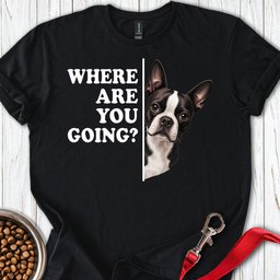 Boston Terrier Where Are You Going T Shirt Gift For Dog Lover