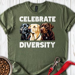 Celebrate Diversity Labrador T Shirt Gift For Dog Lover