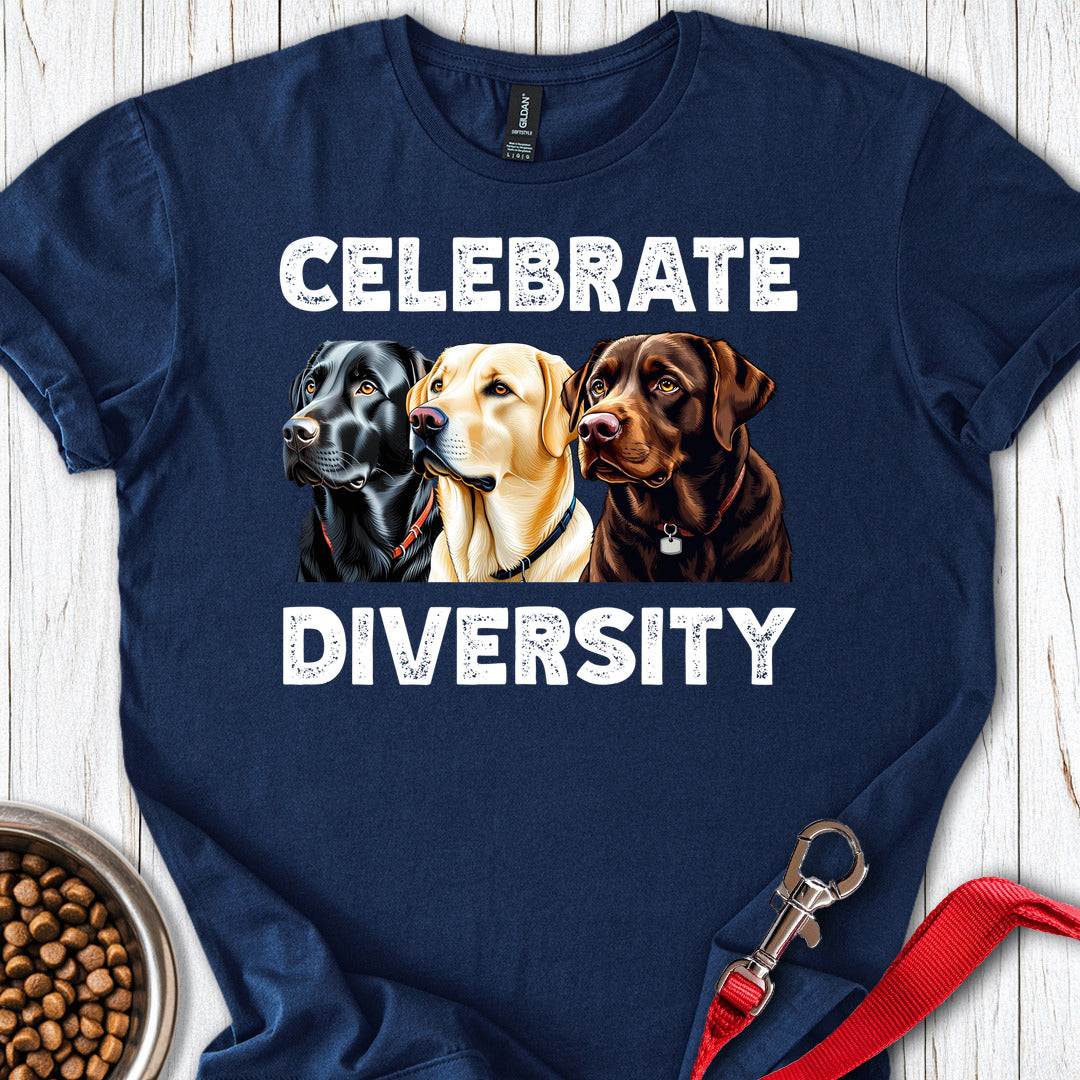 Celebrate Diversity Labrador T Shirt Gift For Dog Lover