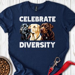 Celebrate Diversity Labrador T Shirt Gift For Dog Lover