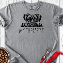 Boxer My Therapist Premium Tee Gift For Dog Lover