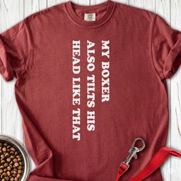 Boxer Tilt His Head Premium Tee Gift For Dog Lover