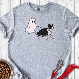 Border Collie Ghost T Shirt Gift For Dog Lover