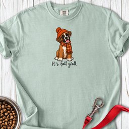 Boxer Its Fall Yall Premium Tee Gift For Dog Lover