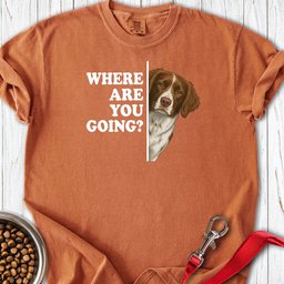 Brittany Where Are You Going Premium Tee Gift For Dog Lover