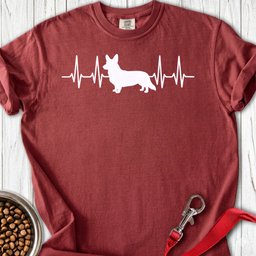 Cardigan Welsh Corgi Heartbeat Premium Tee Gift For Dog Lover
