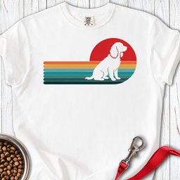 Boykin Spaniel Retro Sunset Premium Tee Gift For Dog Lover