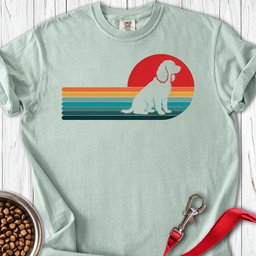 Boykin Spaniel Retro Sunset Premium Tee Gift For Dog Lover