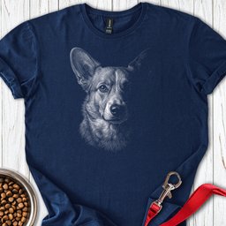 Cardigan Welsh Corgi Portrait T Shirt Gift For Dog Lover