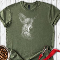 Cardigan Welsh Corgi Portrait T Shirt Gift For Dog Lover
