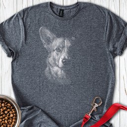 Cardigan Welsh Corgi Portrait T Shirt Gift For Dog Lover