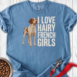 Brittany French Girl Premium Tee Gift For Dog Lover