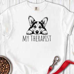 Cardigan Welsh Corgi My Therapist Premium Tee Gift For Dog Lover