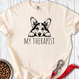 Cardigan Welsh Corgi My Therapist Premium Tee Gift For Dog Lover