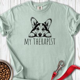 Cardigan Welsh Corgi My Therapist Premium Tee Gift For Dog Lover