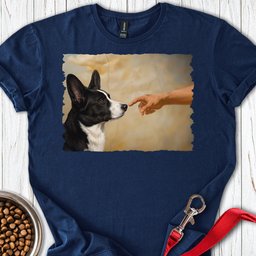Cardigan Welsh Corgi Black And White Creation T Shirt Gift For Dog Lover