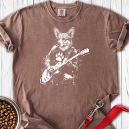 Cardigan Welsh Corgi Guitar Premium Tee Gift For Dog Lover