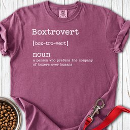 Boxer Boxtrovert Premium Tee Gift For Dog Lover