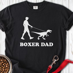 Boxer Dad Premium Tee Gift For Dad