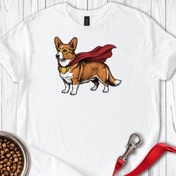 Cardigan Welsh Corgi Red Superhero T Shirt Gift For Dog Lover