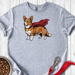 Cardigan Welsh Corgi Red Superhero T Shirt Gift For Dog Lover