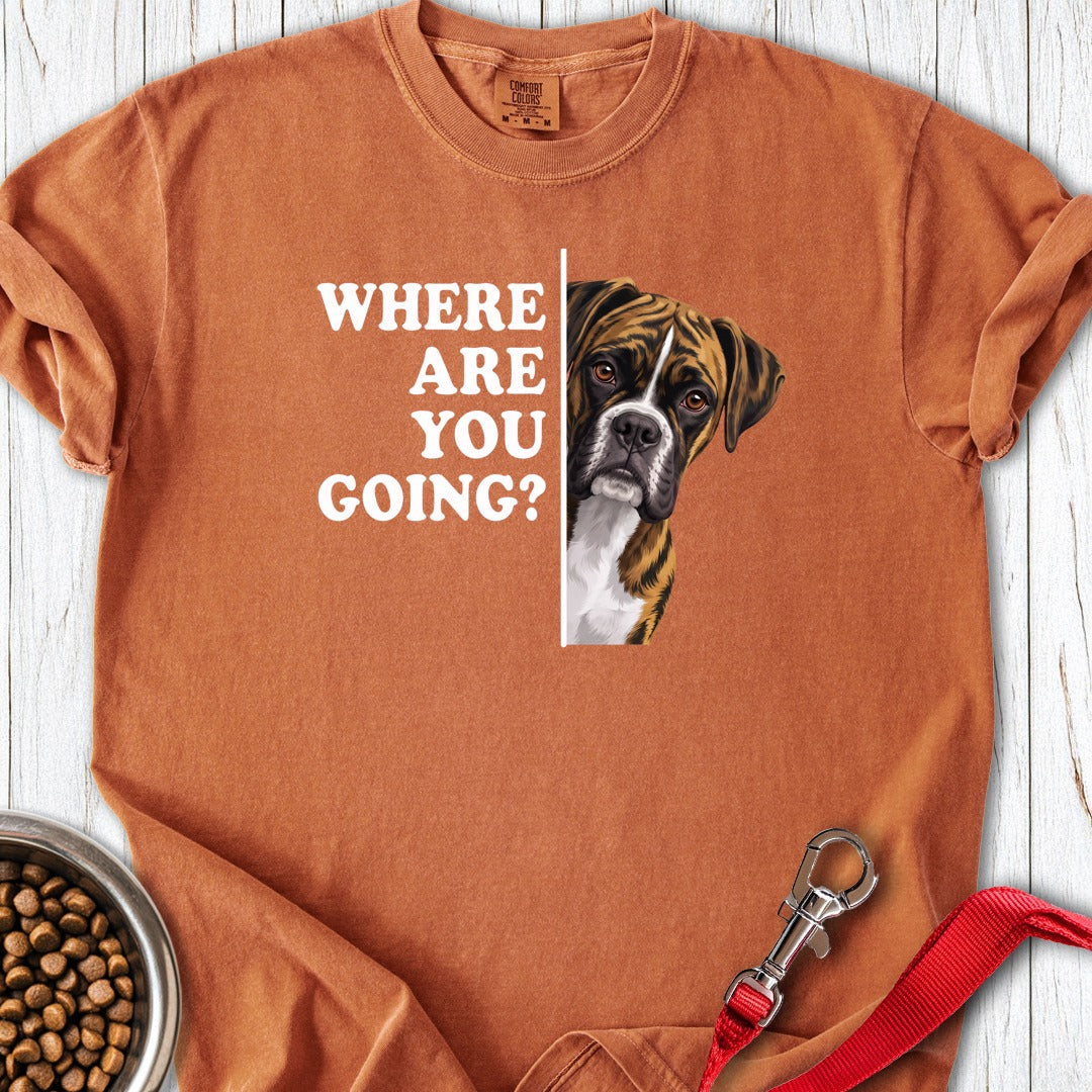 Brindle Boxer Alert Premium Tee Gift For Dog Lover