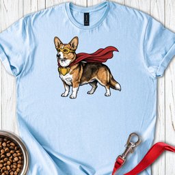 Cardigan Welsh Corgi Sable Superhero T Shirt Gift For Dog Lover