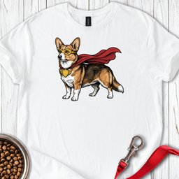 Cardigan Welsh Corgi Sable Superhero T Shirt Gift For Dog Lover