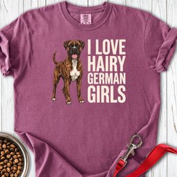 Brindle Boxer Hairy German Girls Premium Tee Gift For Dog Lover