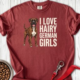 Brindle Boxer Hairy German Girls Premium Tee Gift For Dog Lover